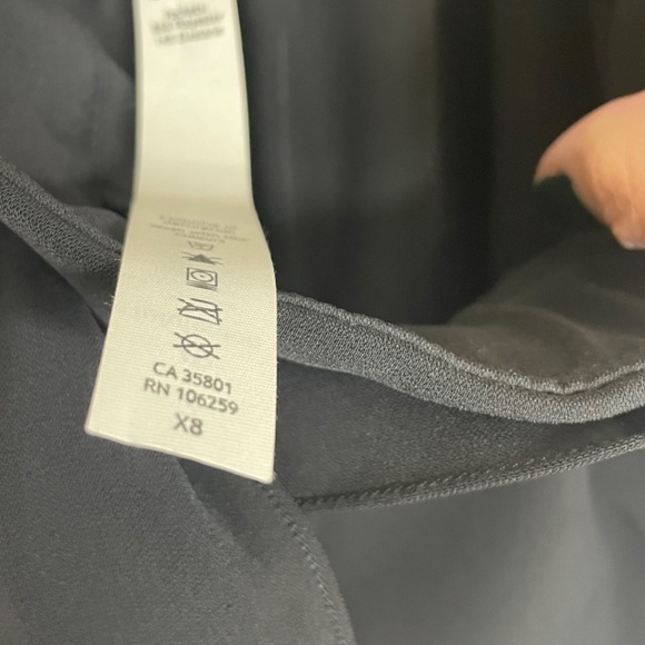 Lululemon Noir Crop Wide Leg Crop Pant Black Sz 2 Tie Waist Belt - Picture 5 of 9